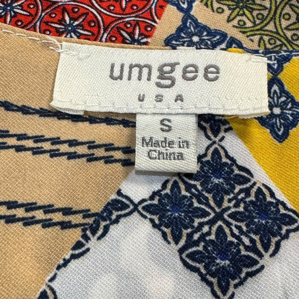 Umgee Patchwork Shift Dress Small - image 5